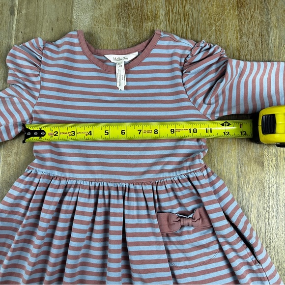 Matilda Jane Pink and Blue Striped Dress - Picture 3 of 8